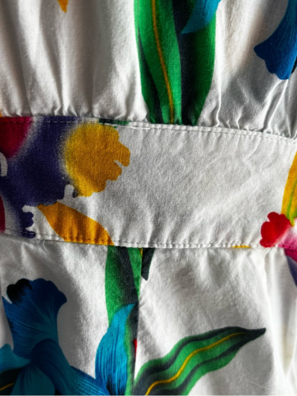 Vintage 1990s OP OCEAN PACIFIC Floral Cotton Romper / S - Picture 10 of 16